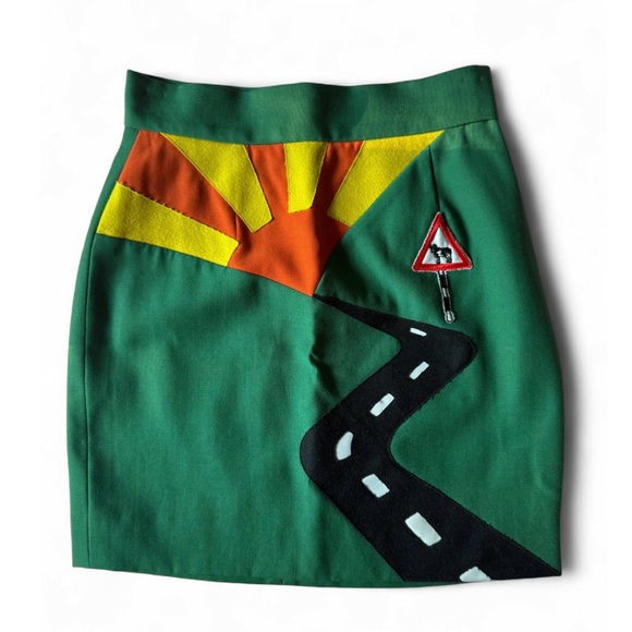 Moschino Dresses & Skirts - Vintage 80s Moschino Cheap and Chic Sun Highway Mini Skirt